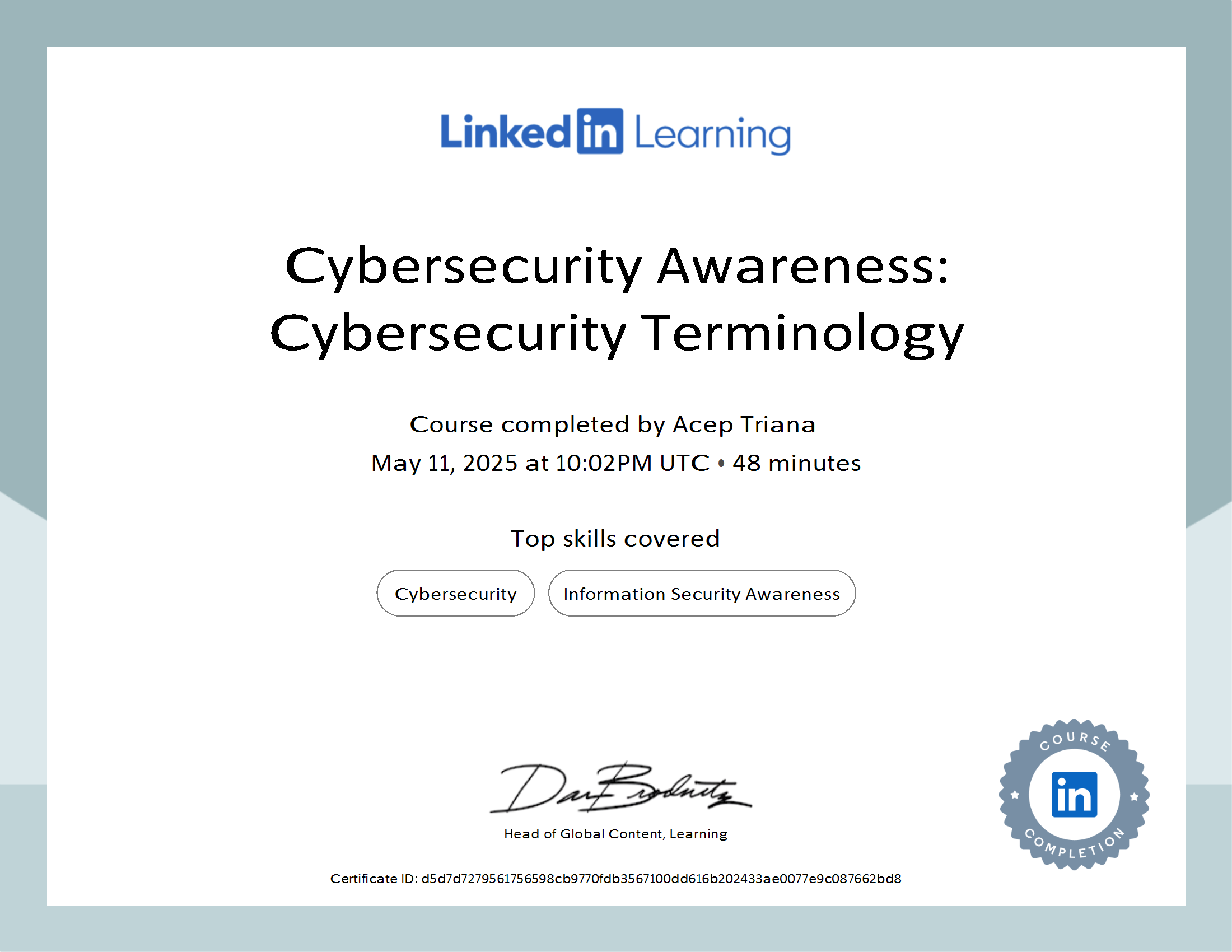 Cybersecurity Awareness & Terminology